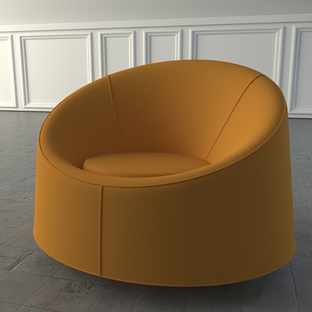 现代单人休闲沙发3D模型