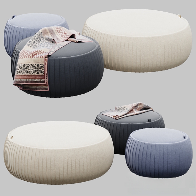 沙发凳3D模型