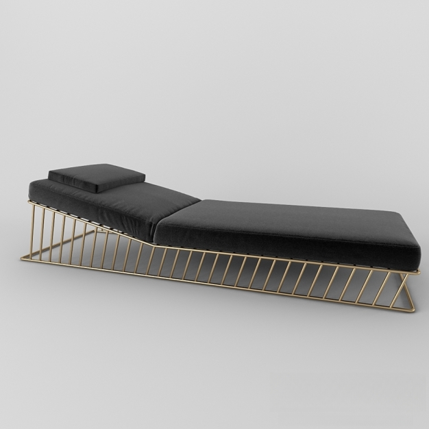 现代躺椅3D模型