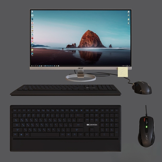 显示器 键盘 鼠标3D模型
