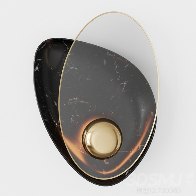 现代壁灯3D模型