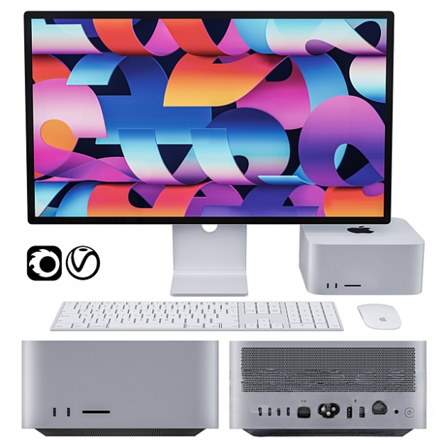 显示器3D模型