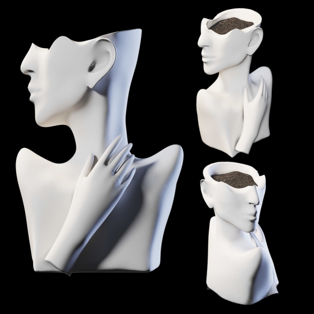 石膏雕塑3D模型