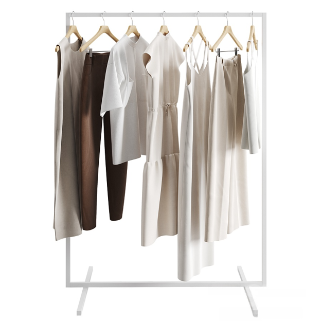 现代服装衣架3D模型