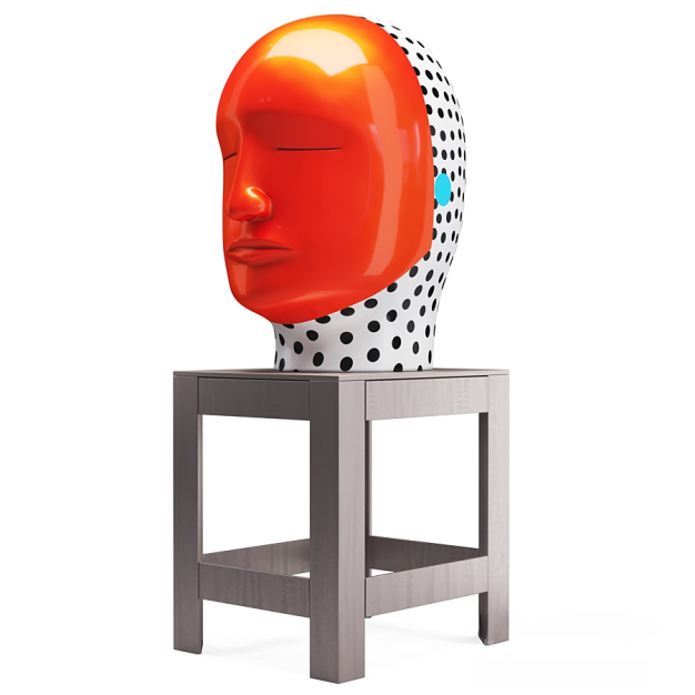 现代人像雕塑3D模型
