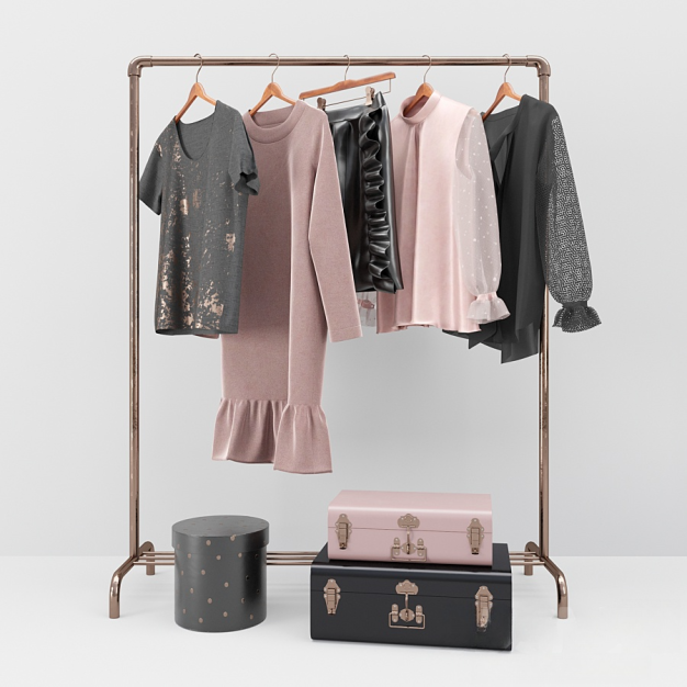 服装 衣架3D模型