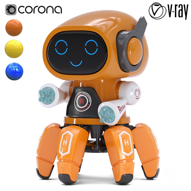 跳舞机器人3D模型