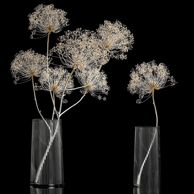 现代花瓶花艺插花3D模型