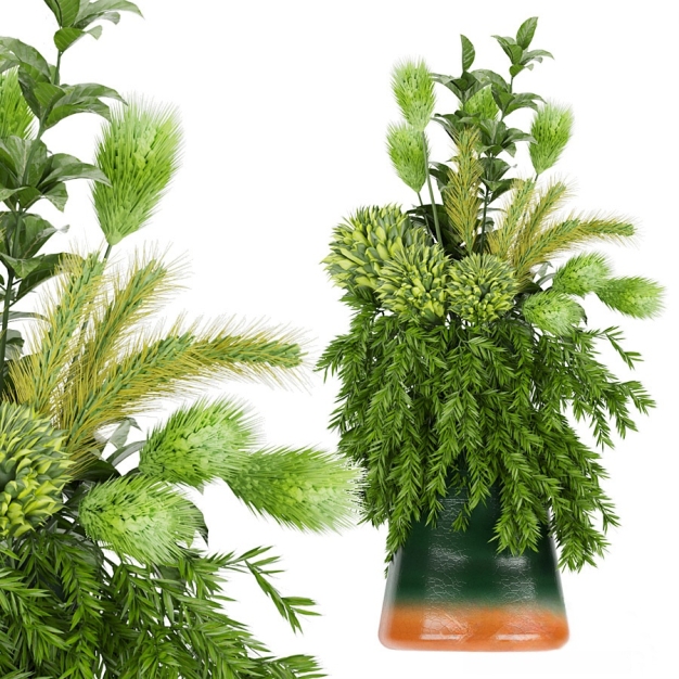 现代花瓶花艺插花3D模型