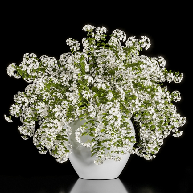 花瓶 花艺 鲜花 插花3D模型