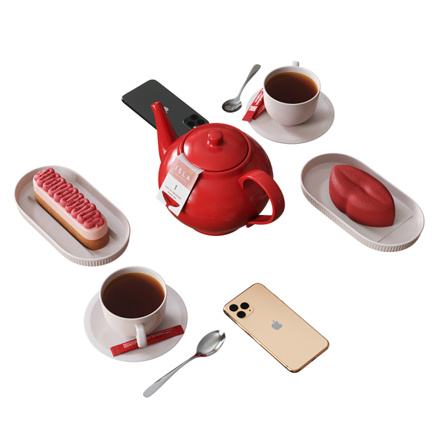 咖啡甜品3D模型