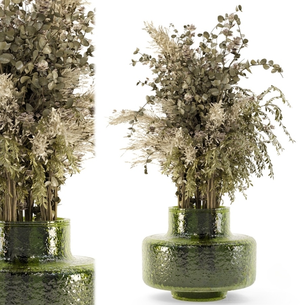 干花 花瓶 插花3D模型