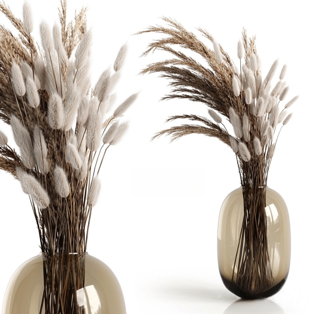 现代花瓶花艺插花3D模型