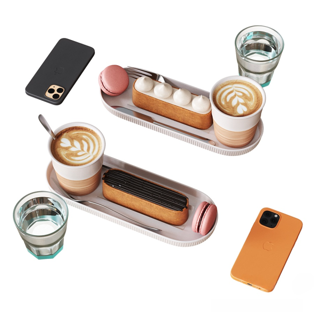 咖啡 甜品 手机装饰3D模型