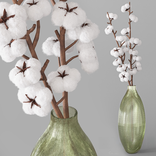 现代花瓶花艺插花3D模型