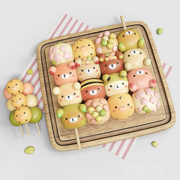 点心甜品3D模型