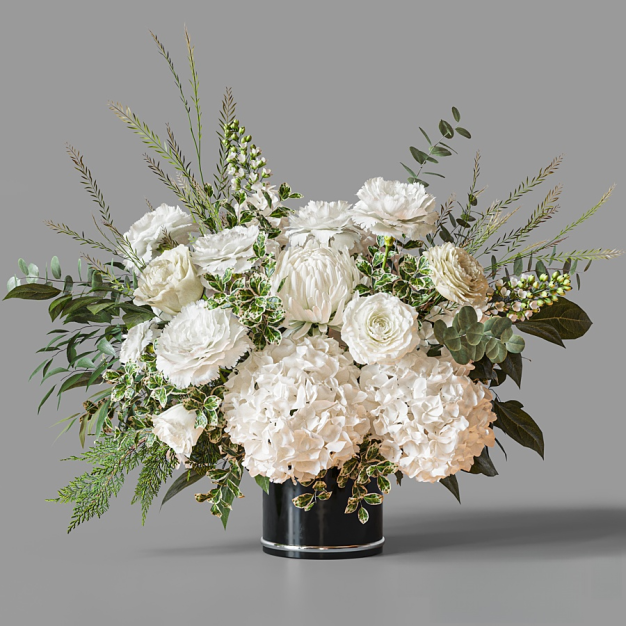 现代花瓶花艺插花3D模型