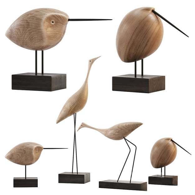 鸟类工艺品摆件3D模型