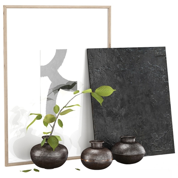 装饰画 插花饰品摆件3D模型