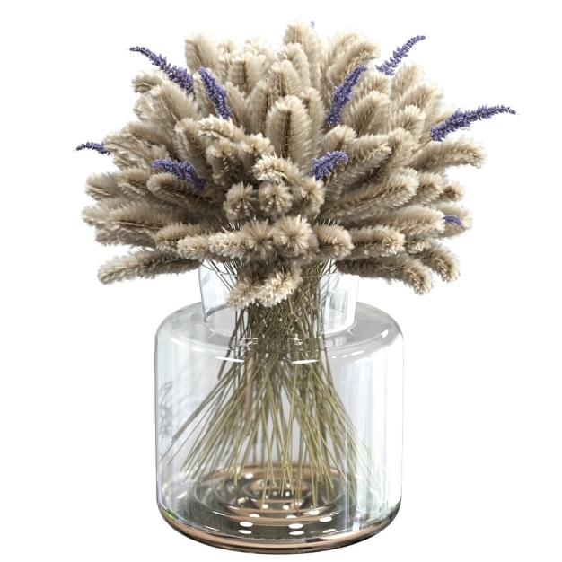 薰衣草 花束3D模型