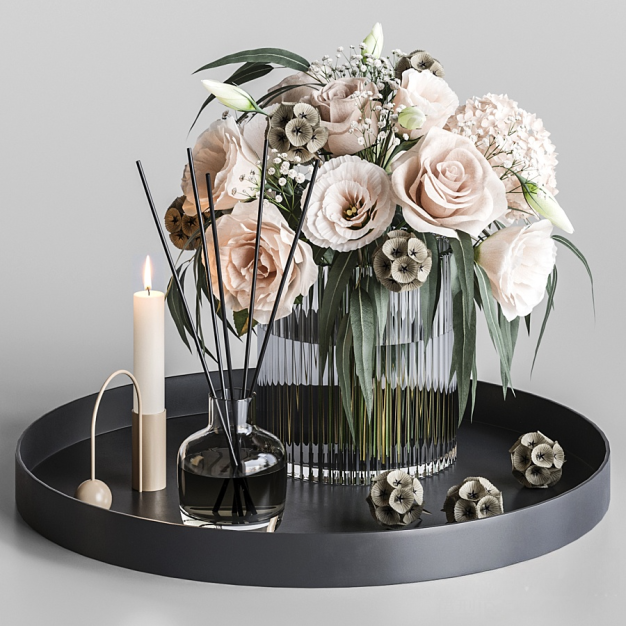 现代花瓶摆件3D模型