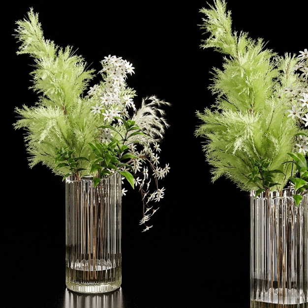 现代花艺 鲜花 插花3D模型