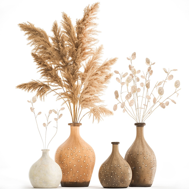 现代干花花瓶花艺3D模型