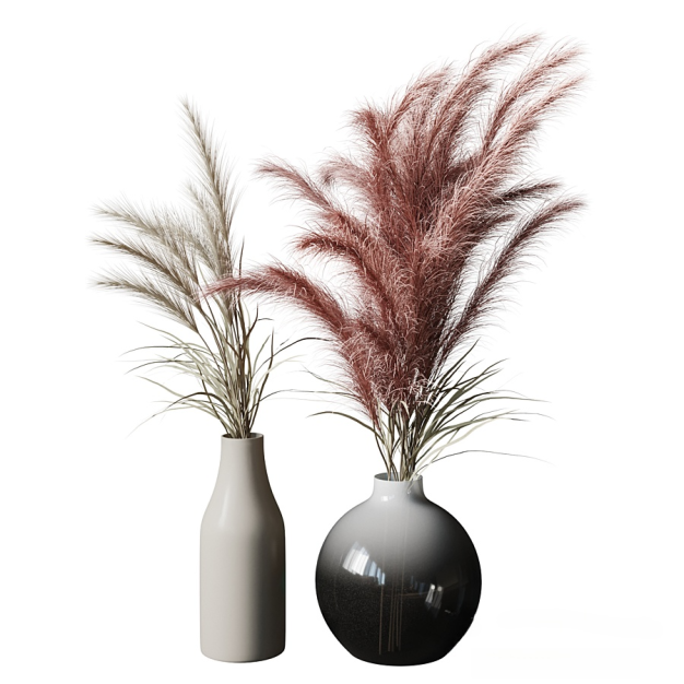 现代花艺花瓶摆件3D模型