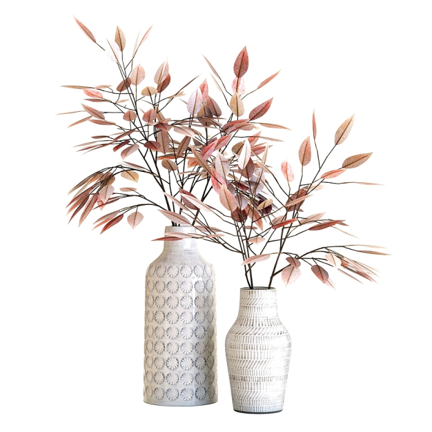 现代花瓶花艺3D模型