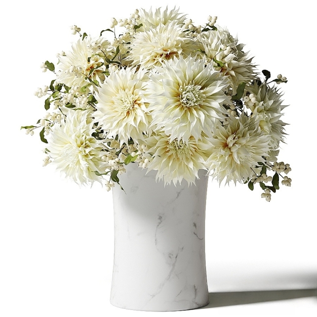 白菊花束 插花3D模型