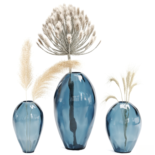 现代插花 花艺 花瓶3D模型
