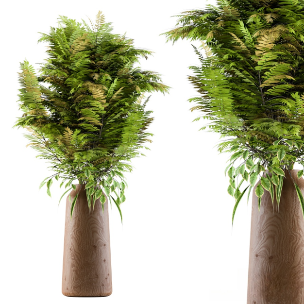 现代绿植摆件3D模型