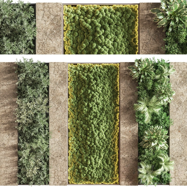 植物墙3D模型