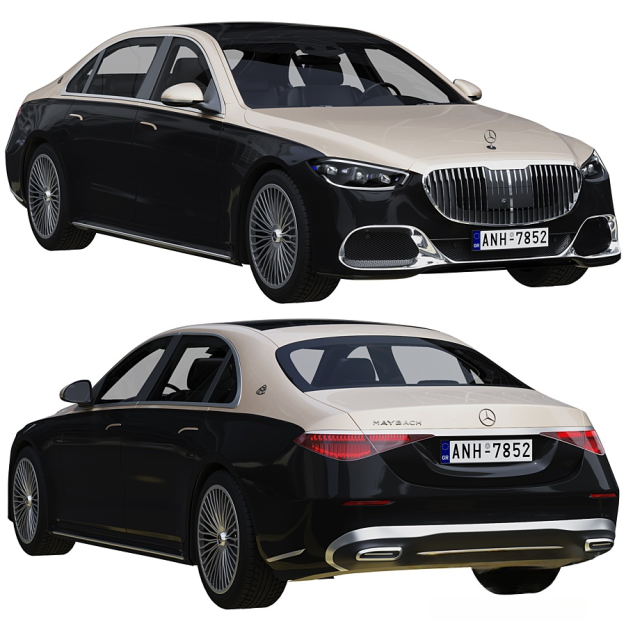 现代奔驰迈巴赫汽车3D模型