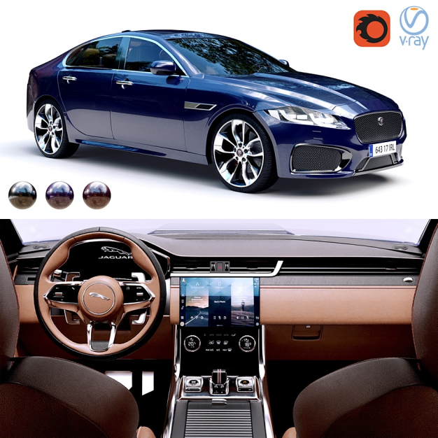 现代捷豹汽车3D模型