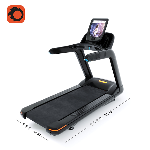现代跑步机健身器材3D模型