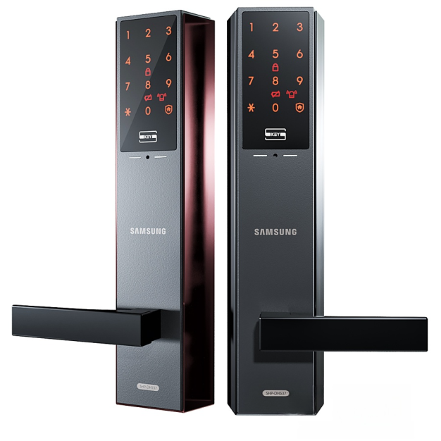 现代智能门锁 把手3D模型