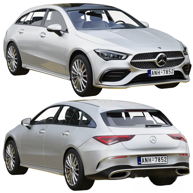 现代奔驰汽车3D模型