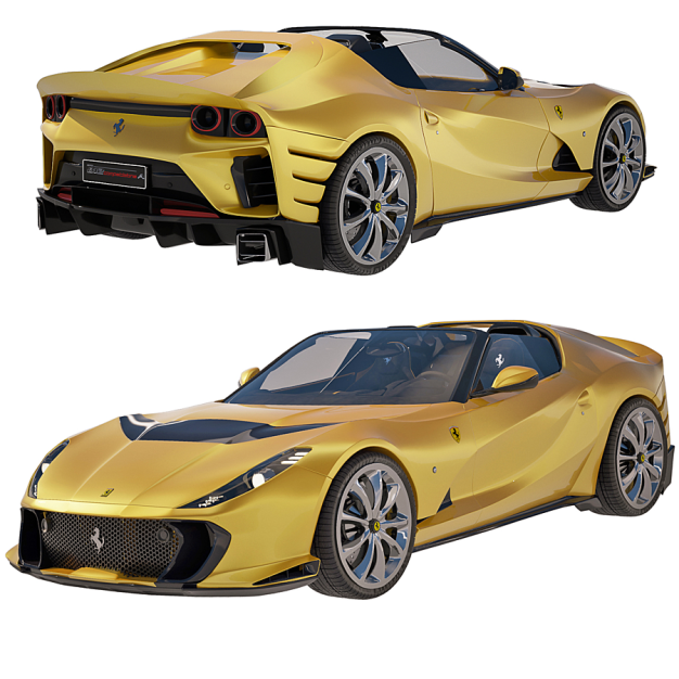 现代法拉利跑车3D模型