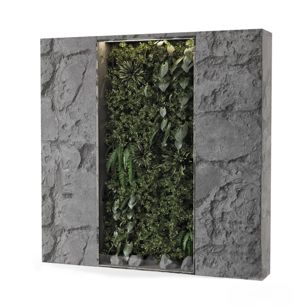 植物墙 文化墙3D模型