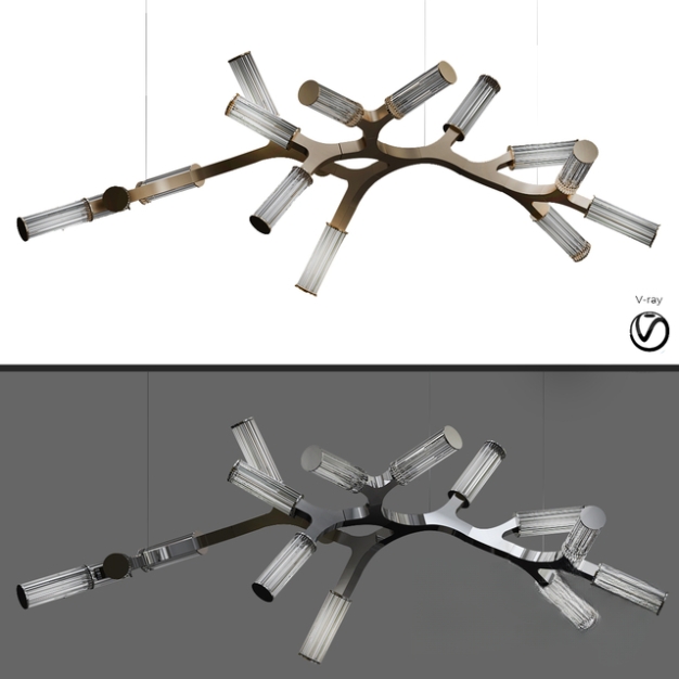 现代吊灯3D模型