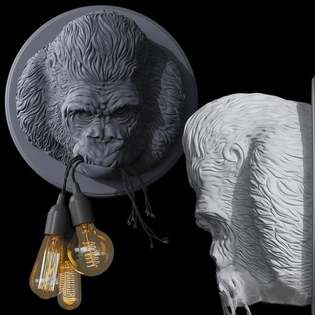 艺术壁灯3D模型