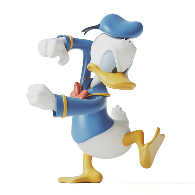 现代唐老鸭潮玩3D模型