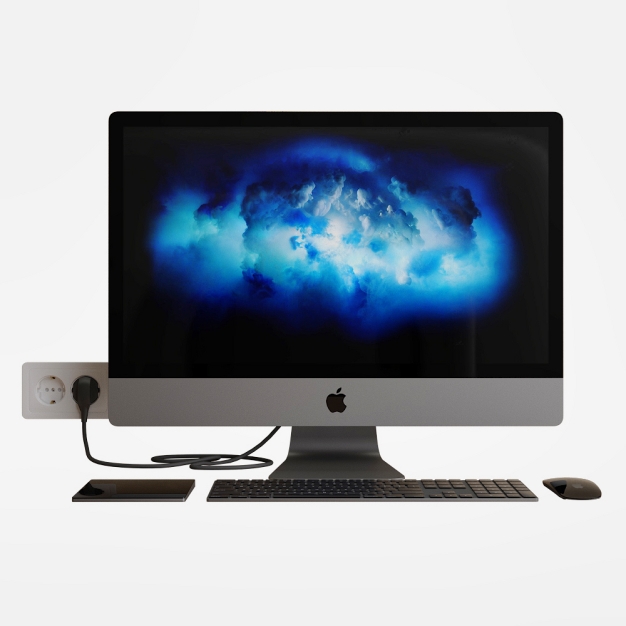 苹果电脑3D模型