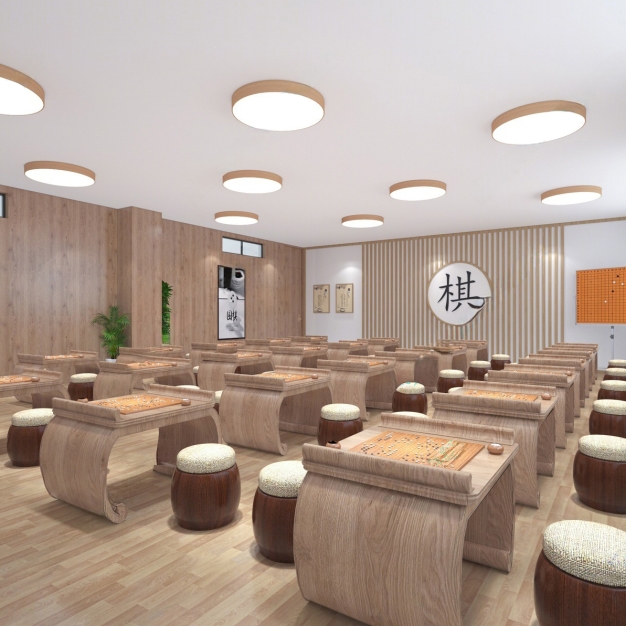新中式围棋教室3D模型