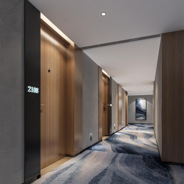 现代酒店过道3D模型