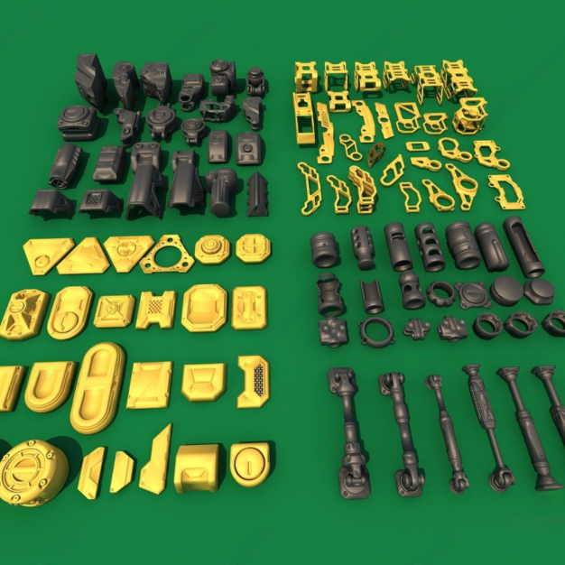 金属零件 配件3D模型