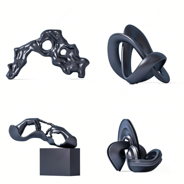 艺术雕塑摆件3D模型