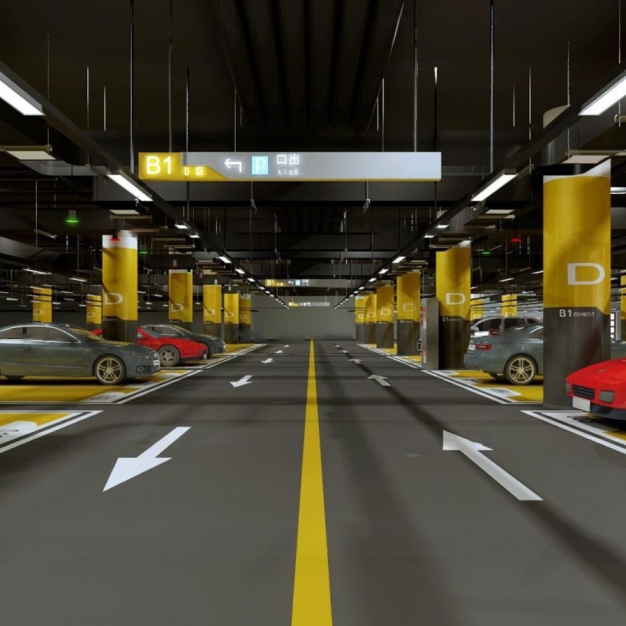地下停车场3D模型