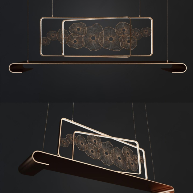 新中式吊灯3D模型